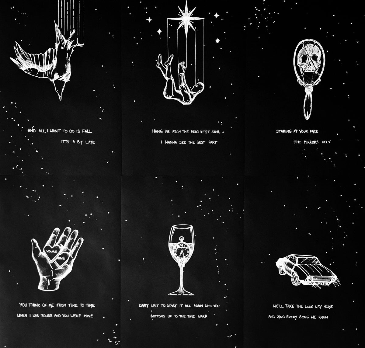 Slowly, Slowly print set (6)